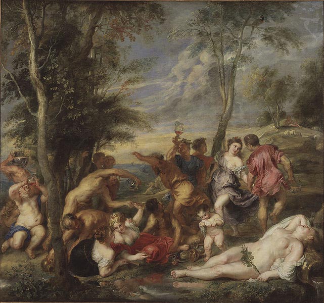 Bacchanal auf Andros, nach einem Gemalde von Tizian